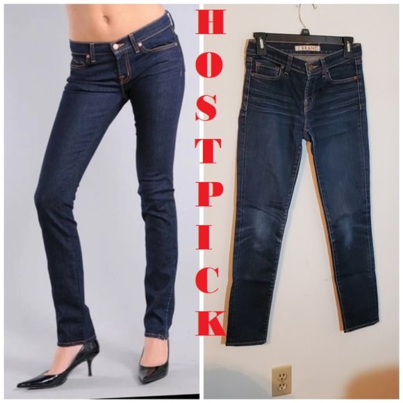 J Brand Blue Low Rise Pencil Leg Ink Jeans 811C012 - Picture 1 of 15